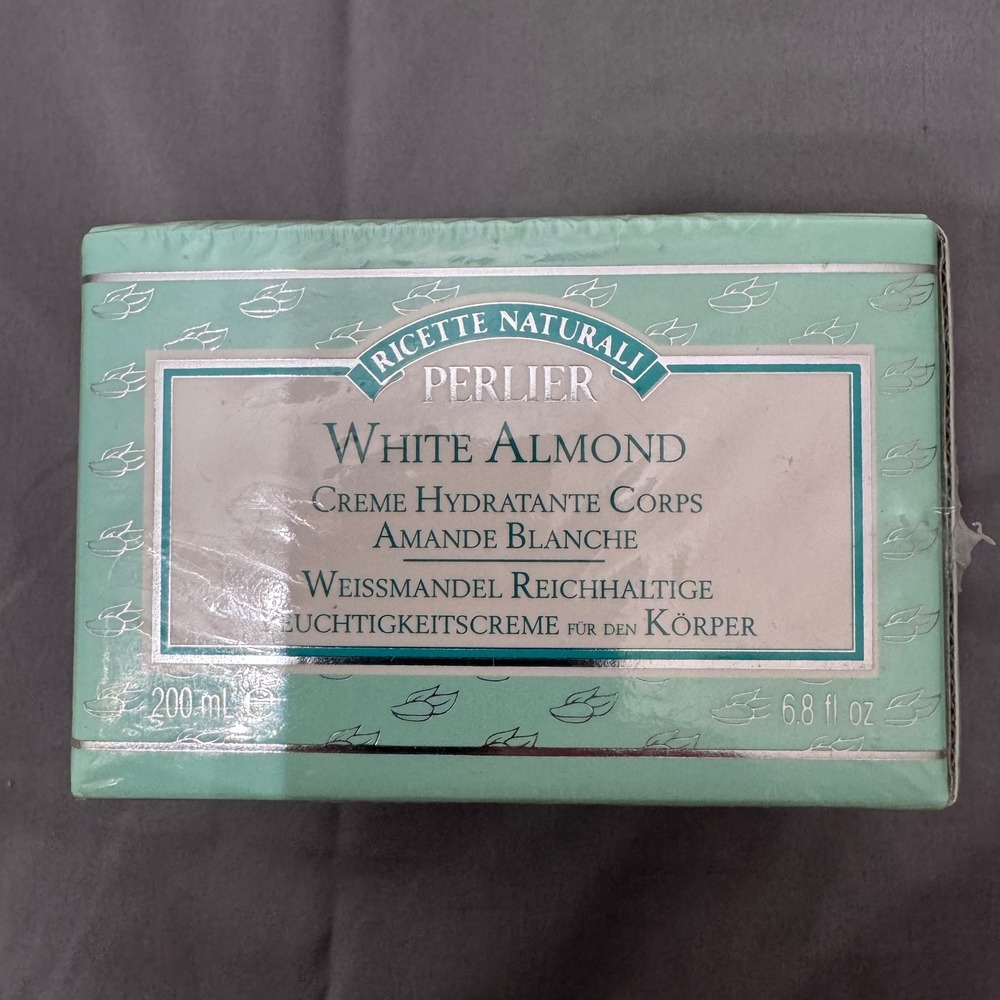 Perlier White Almond Ricette Naturali Body Cream 6.8 fl oz Made in Italy NEW